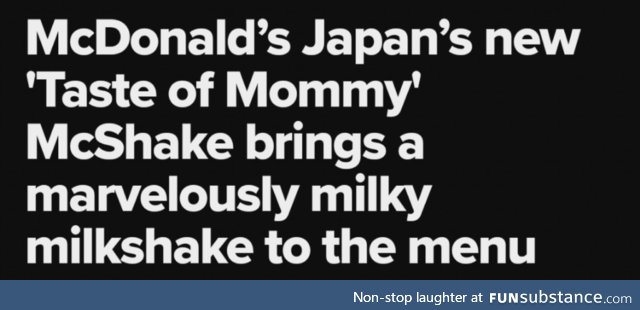 Finally, McMommy Milkies