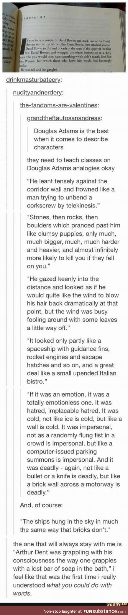 The inimitable Douglas Adams