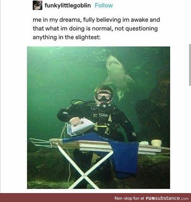 In my dreams believing everything is normal