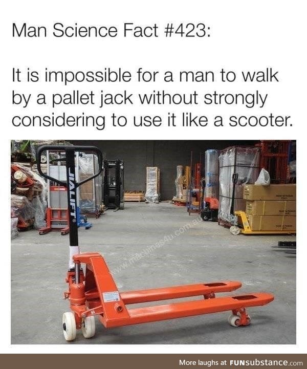 Man Fact Pallet Jack