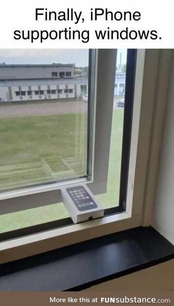 iPhone supporting windows