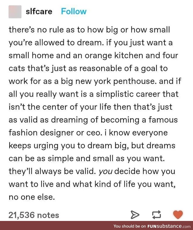 All dreams are valid