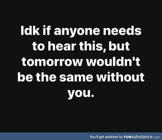 Srsly, it wouldn't.