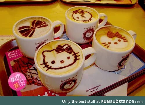 Coffee Art #15 - Hello Kitty