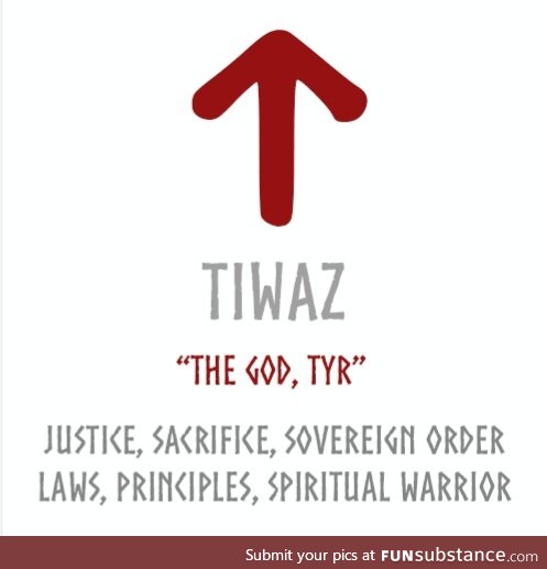 Rune Meaning - Tiwaz