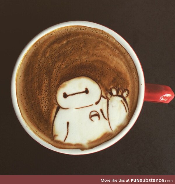 Coffee Art #22 - Baymax