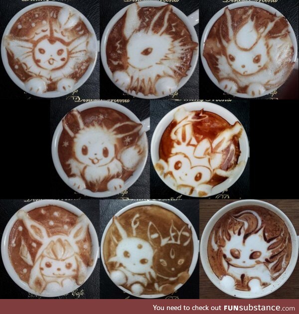 Coffee Art #47 - Coff-Eeveelutions