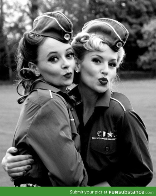 Ah.... World war II - When duck face was actually kinda cute