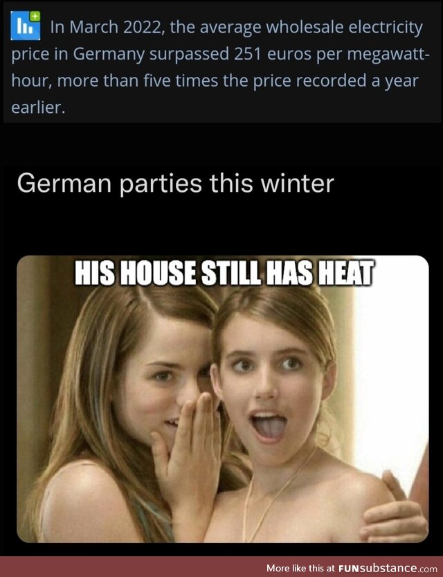 But I was told wind was the way forward