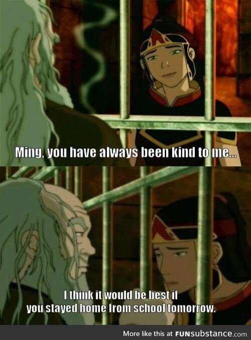 Prison daddy probably went to her home before leaving the Fire Nation to steal her tea