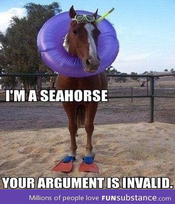 I'm a seahorse