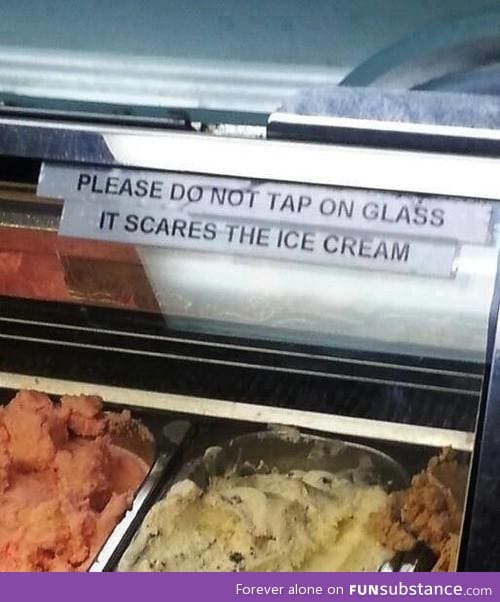 Ice cream have feelings too