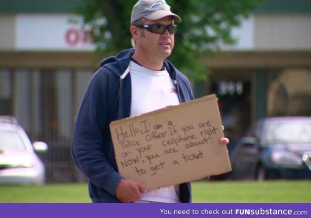 Another honest beggar cardboard sign