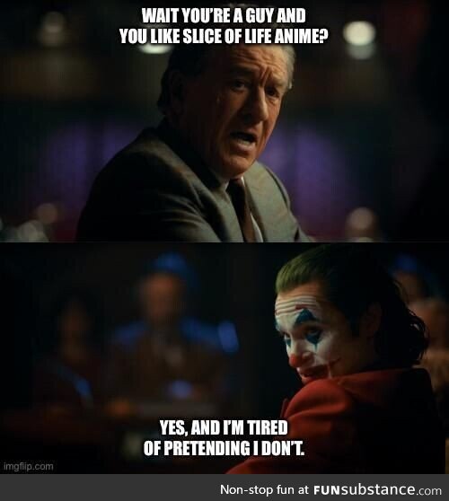 I absolutely love slice of life but am just too afraid to talk about it with people