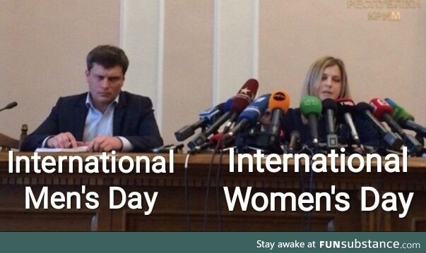 And they talk about gender equality