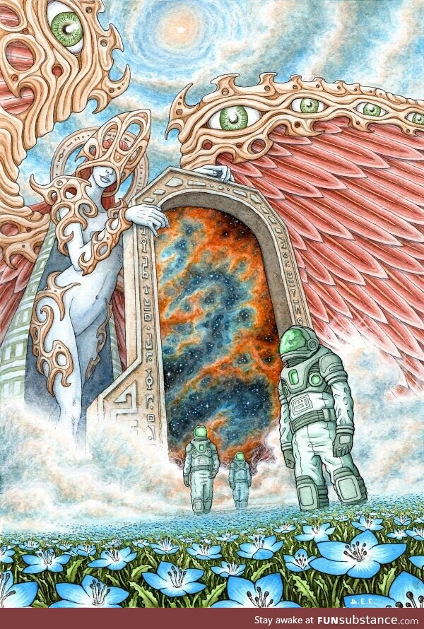 An ink and watercolors drawing I did recently. It's titled "Eden"