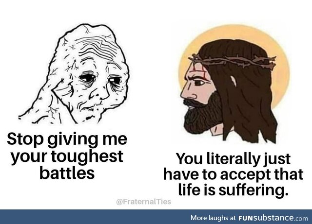 That moment when Christ got lazy with the parables and just laid it down upon your sorry