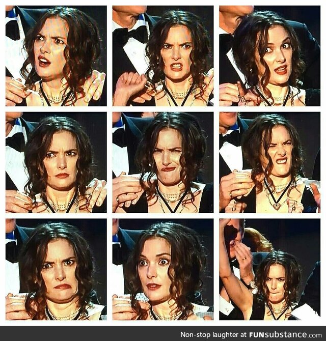 One of the most important moments of our time. Winona Rider at the 2017 SAG awards