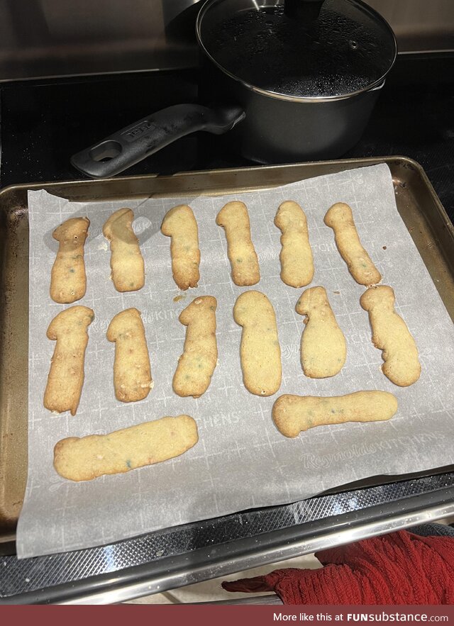 My wife tried making 1 shaped cookies for our friend’s daughters birthday