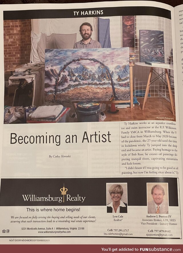 I was published in a local magazine