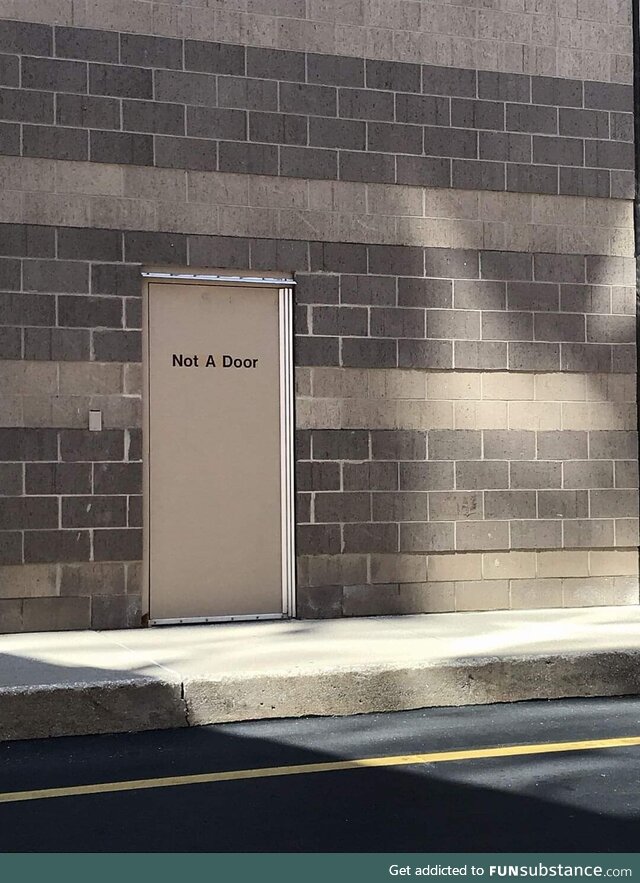 Nice try, door