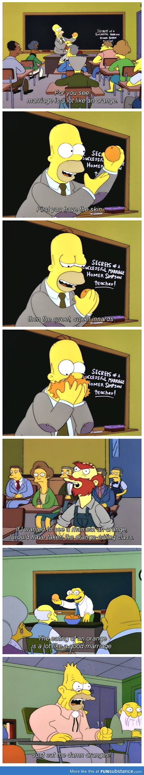 Marriage is like oranges