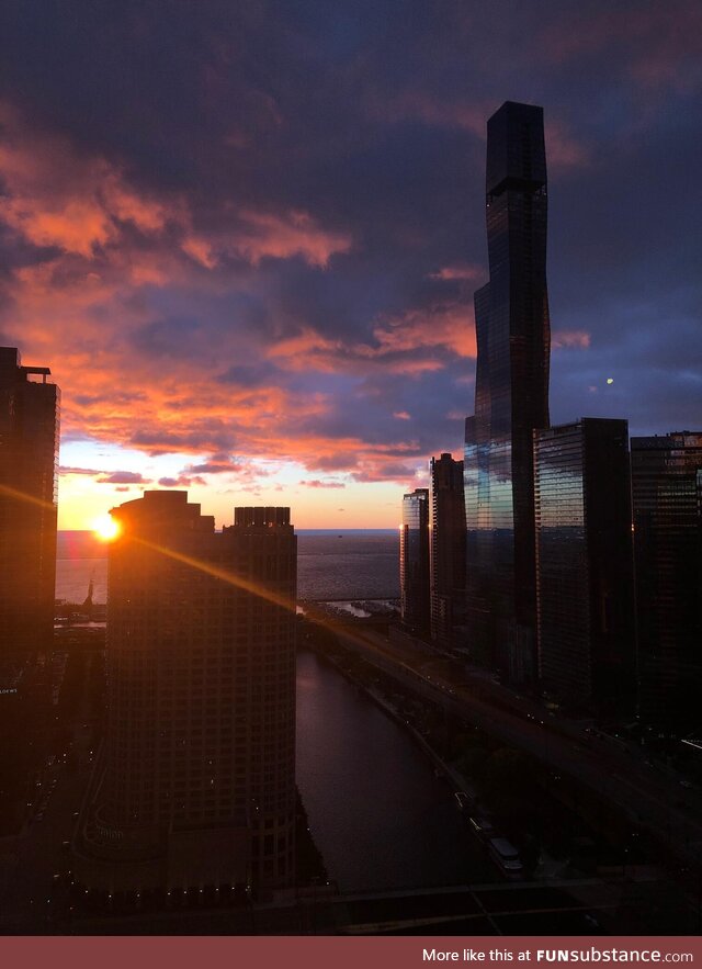 Sunrise from my office