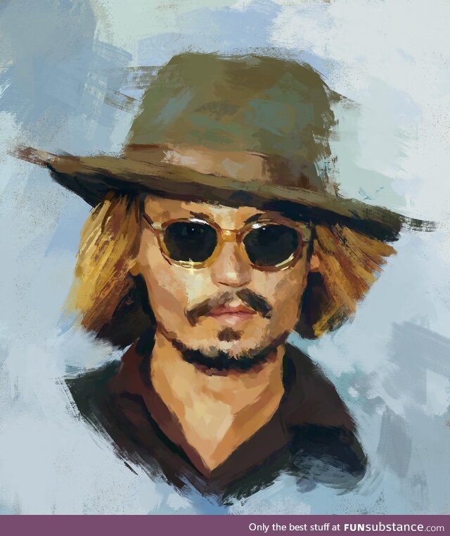 Johnny Depp, Digital painting by me