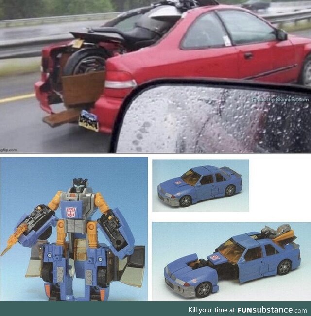 Ah so that’s how they got the idea for this transformers toy