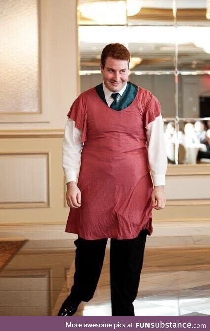 [OC] He told my gf he’d wear a pink dress to our wedding if it ever happened. 12 ago
