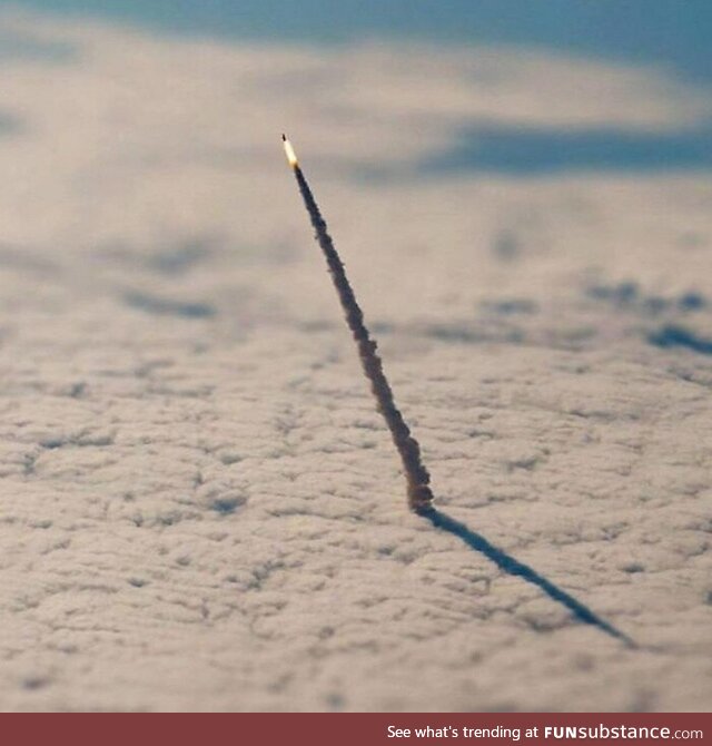 Picture of the launch of a rocket