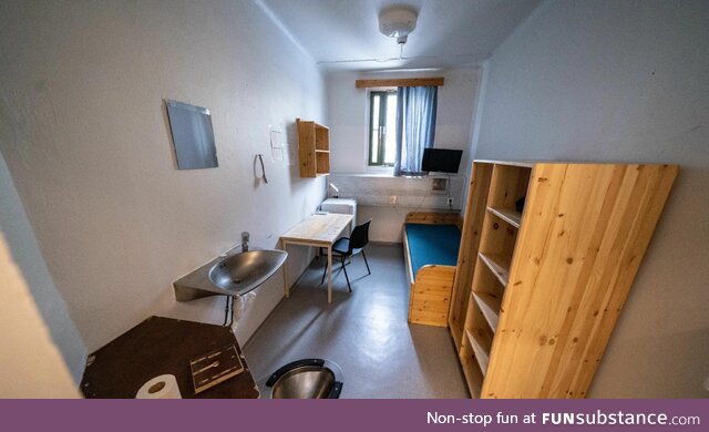 A standard Norwegian prison cell