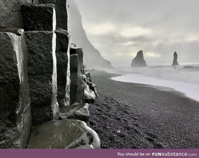 This is not b&w, but a full color pic. Iceland isn’t Earth. This is some straight alien