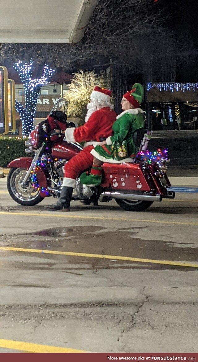 Santa upgraded his sleigh