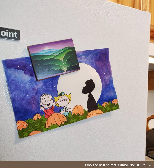 My husband likes to put my art on the fridge like I'm in elementary school