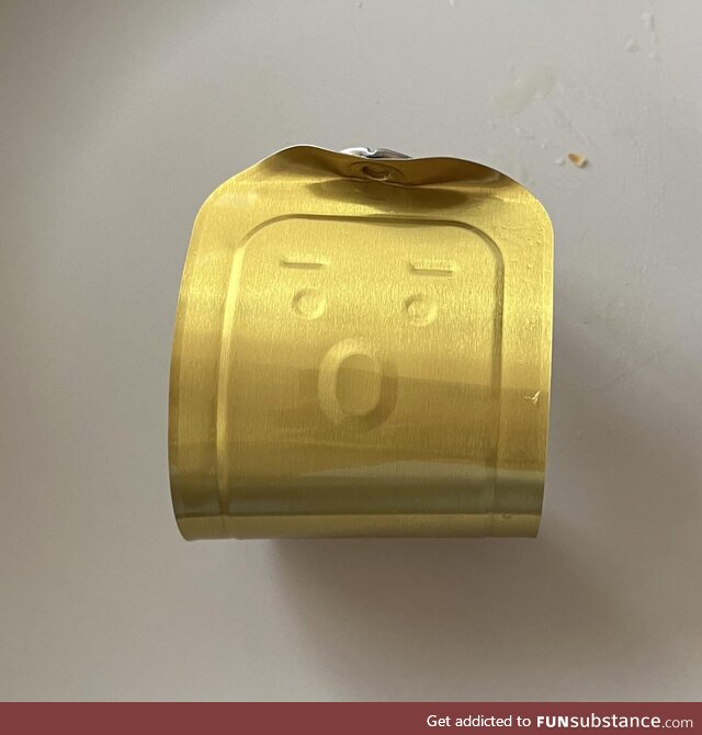 My can lid was surprised