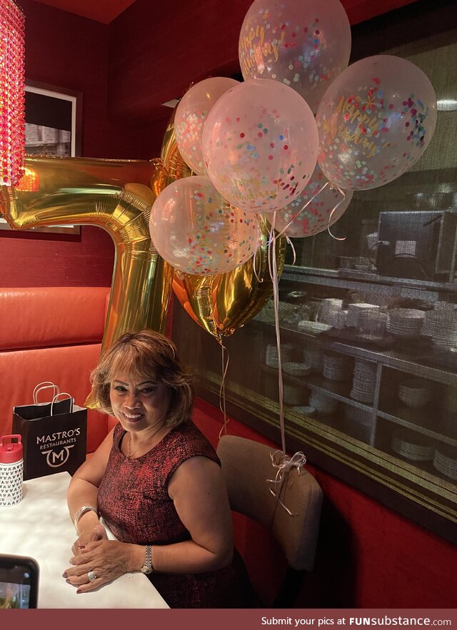 My mom turned 70 today. I love my mom. That is all