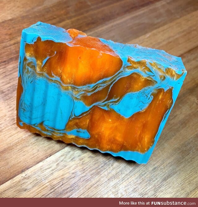 This bar of soap I made. One of a batch of ten