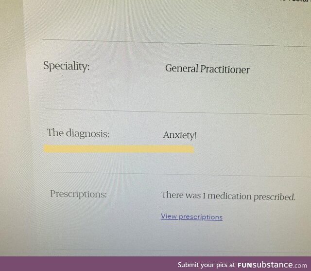 My doctor seems really excited to give me a diagnosis! :D