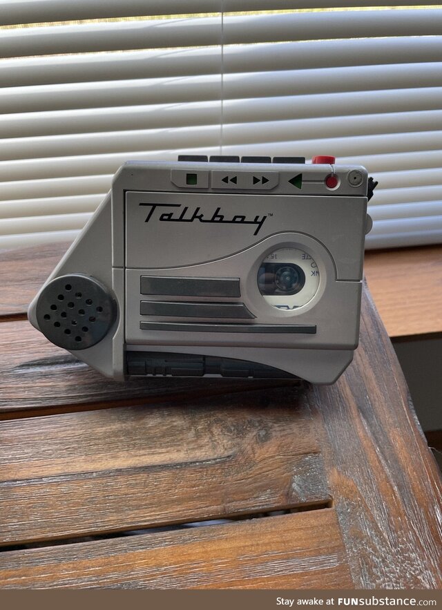 I put my Talkboy out every year for Christmas. It still has the original content from