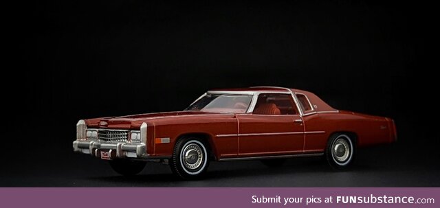 I like to take photos of diecast cars as if they were full-size! This is a Cadillac from