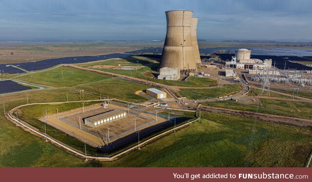 This fenced-in area is the physical footprint of 50 years worth of fuel for a nuclear