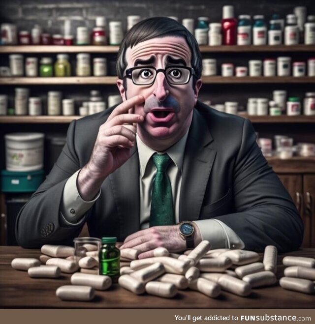 John Oliver taking drugs