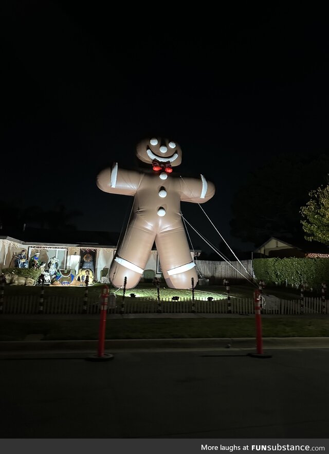 This monster of a decoration in my city