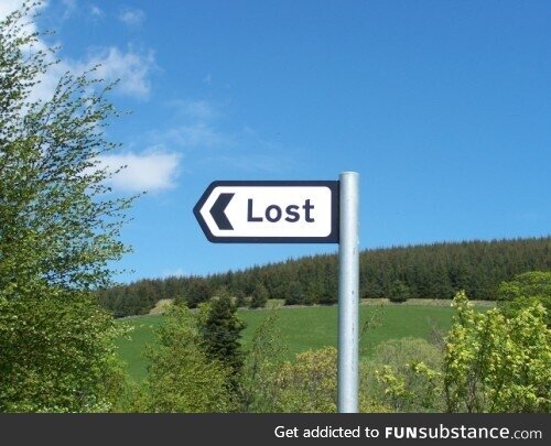 I guessing this Scottish village sign confuses non locals