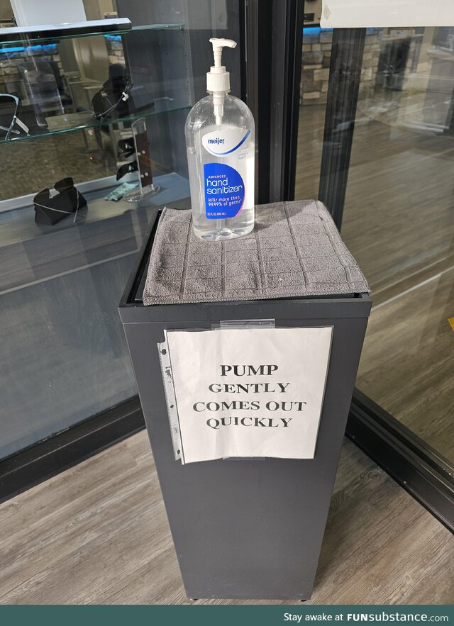 On the way into my eye doctor appointment. Universal advice
