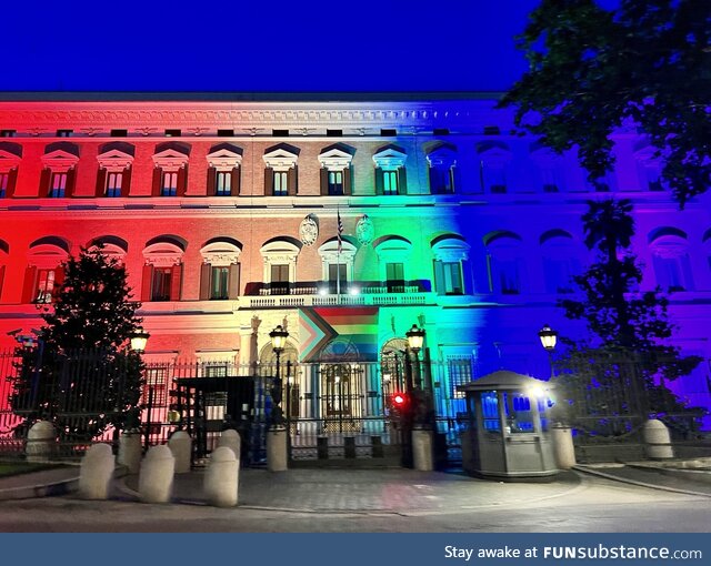 US Embassy in Rome tonight