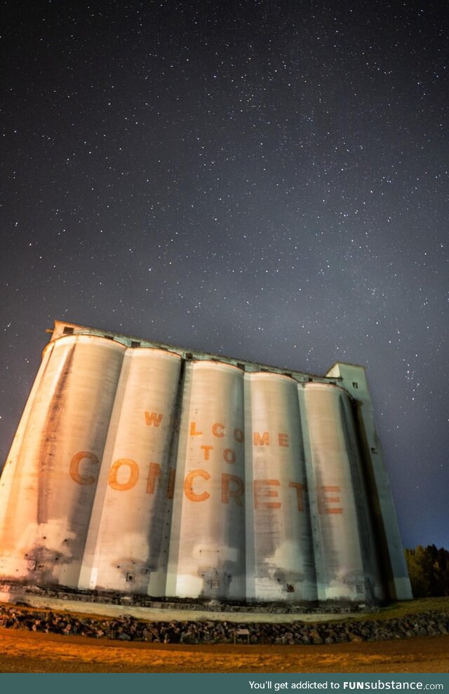 I spotted these Concrete Silos in Concrete, WA USA