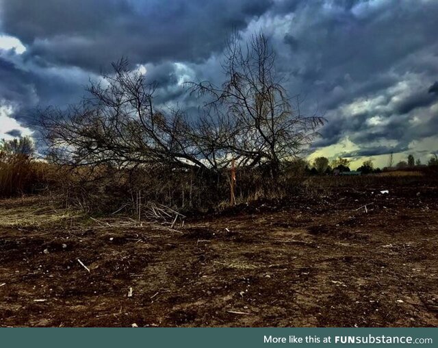 [OC] a picture I took at a construction site near Ogden, Utah in March of 2020
