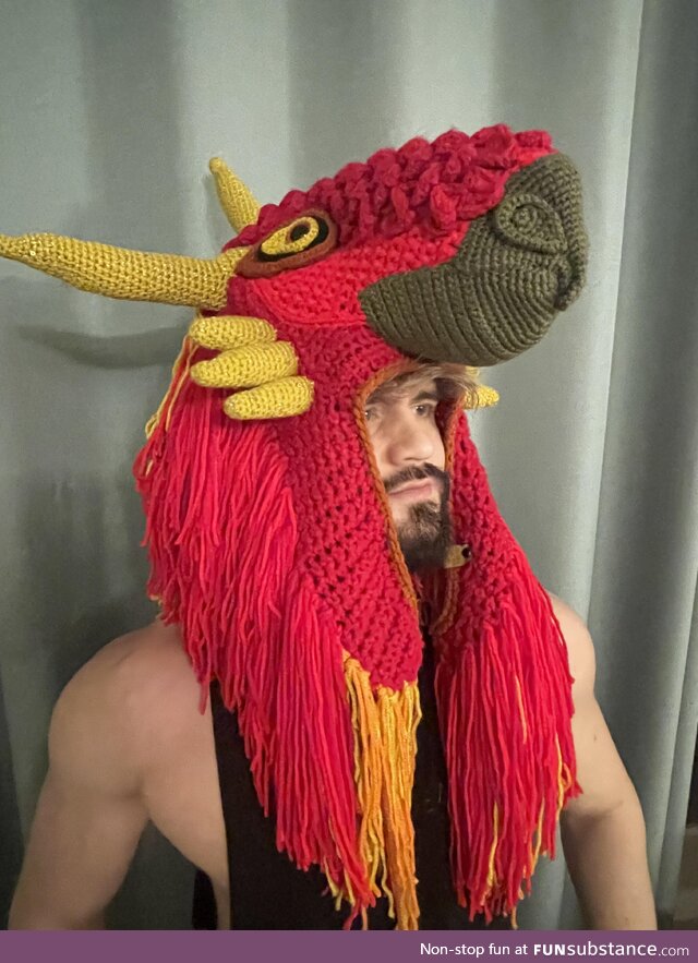 I’ve finally finished writing the pattern for my dragon hats!! Woohooo! It’s been a